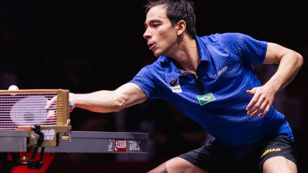 Hugo Calderano, mesatenista brasileiro (Foto: Reprodução)