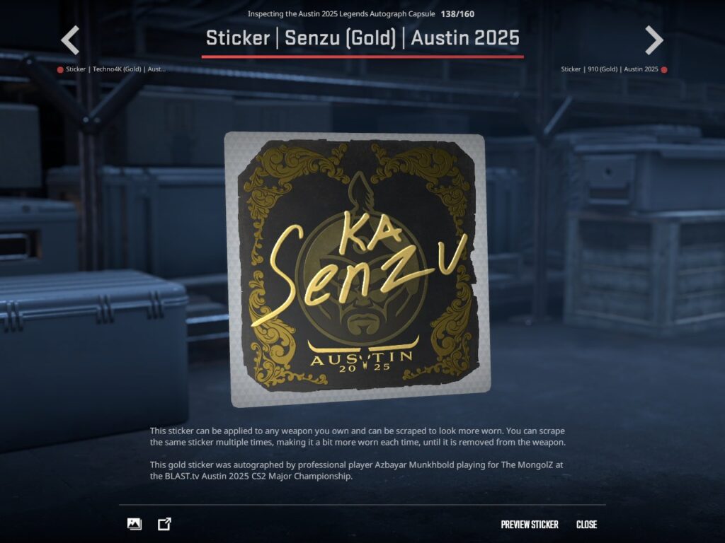 senzu the mongolz sticker ka homenagem