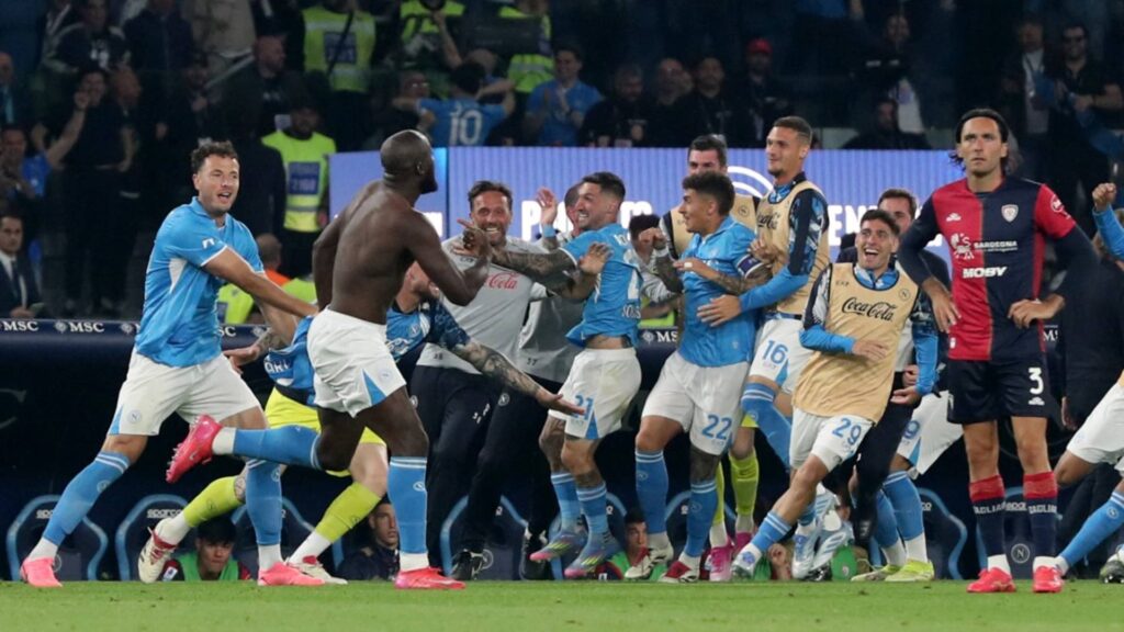 Napoli venceu o título italiano pela 4ª vez na sua história. Foto: Carlo Hermann / AFP