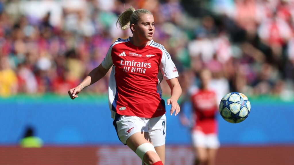 Alessia Russo durante a final