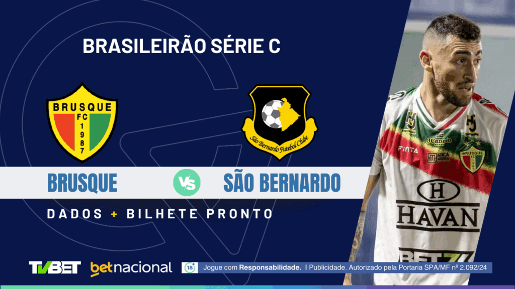 Brusque x São Bernardo - Série C 2025