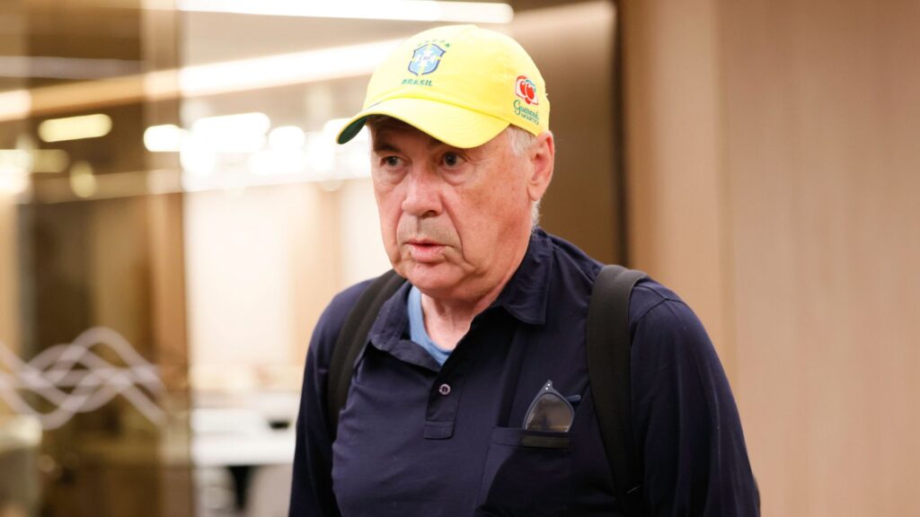 Carlo Ancelotti, treinador da Seleção Brasileira