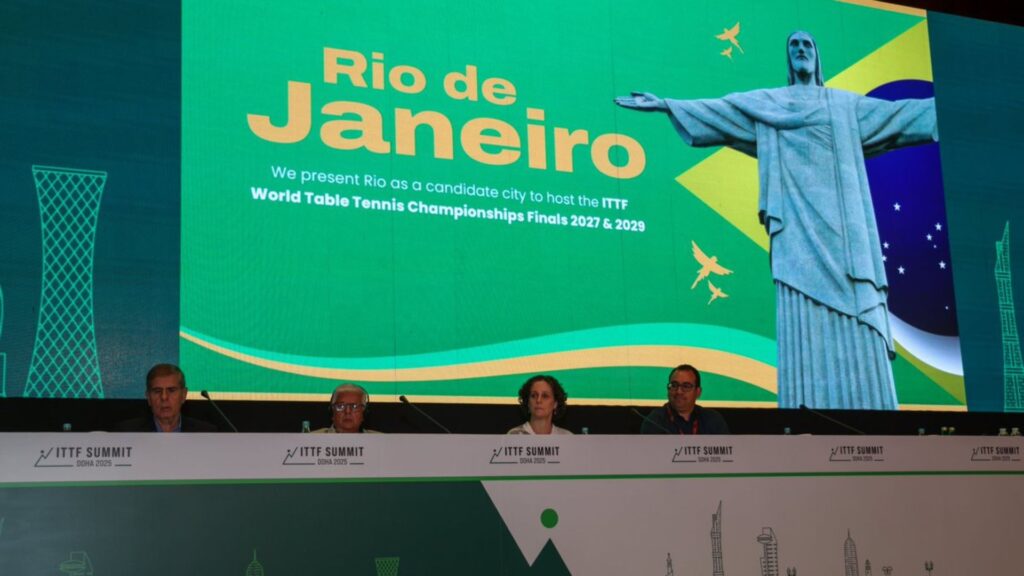 Candidatura do Rio de Janeiro venceu como sede do Mundial de Tênis de Mesa 2029 (Foto: Reprodução)