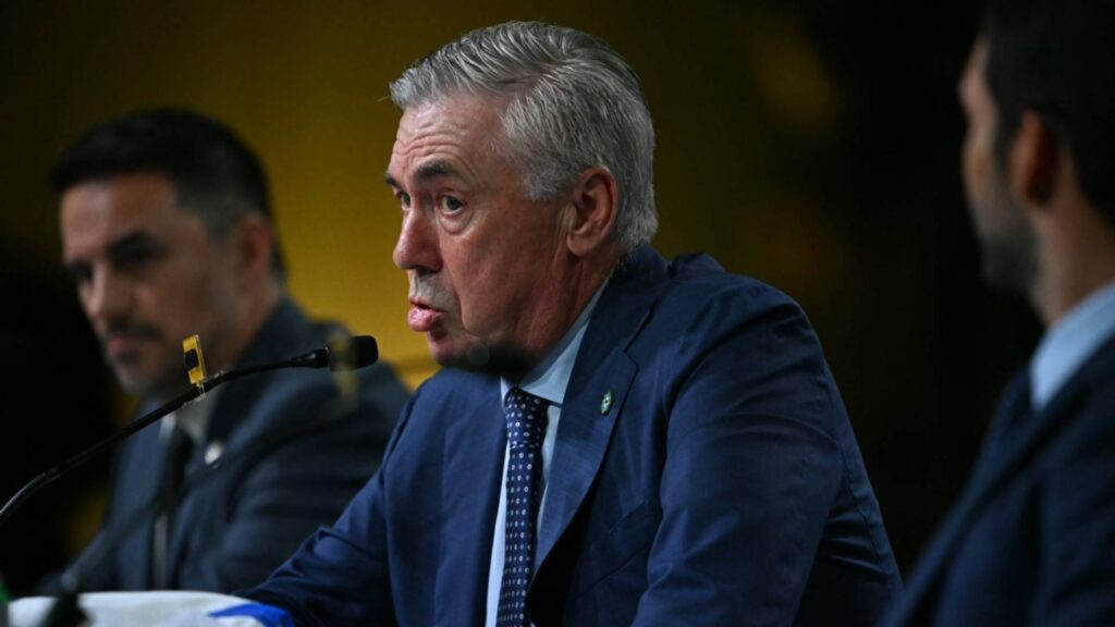 Ancelotti quer uma equipe ofensiva aos moldes do Real da temporada passada. Foto: Mauro Pimentel/AFP