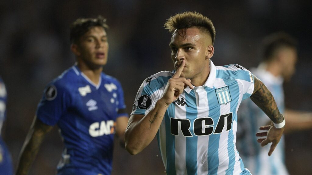 Lautaro Martínez no Racing.