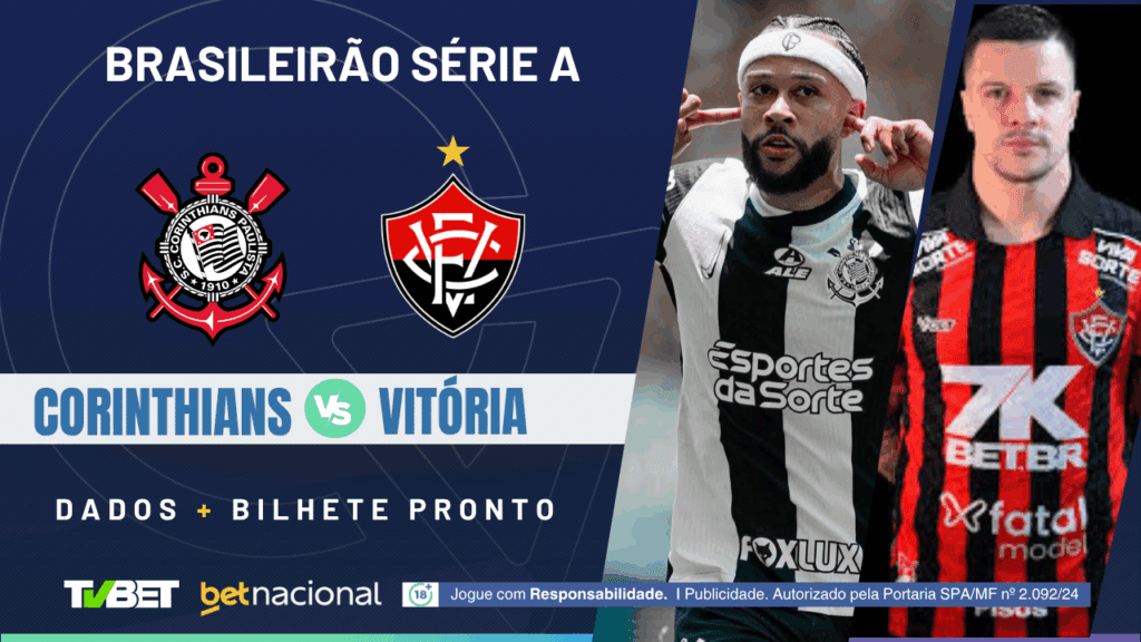 Corinthians x Vitória (Série A).