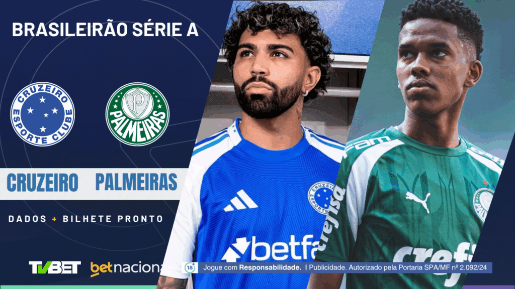 Cruzeiro x Pameiras (Série A).
