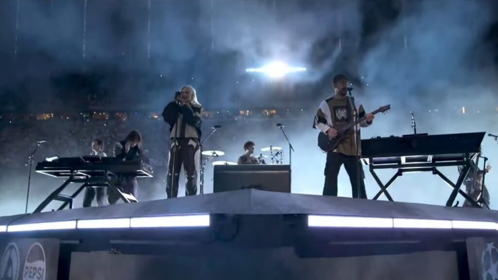 Show de Linkin Park na final da Champions League 2024-25 (Foto: Reprodução)