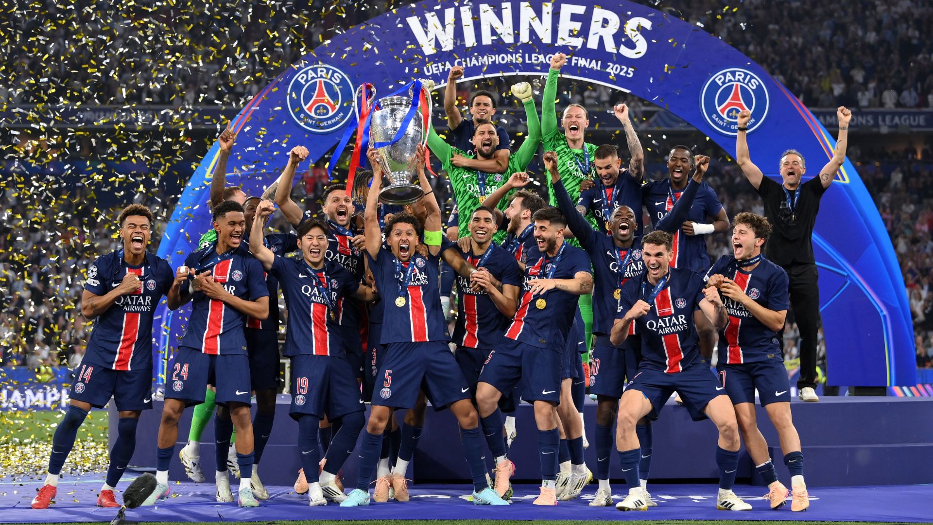 PSG venceu a Inter de Milão e conquistou o título da Champions League (Foto: Reprodução)