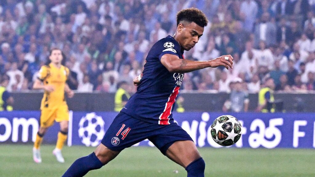 Désiré Doué foi o nome da conquista do PSG. Foto: Reprodução/X