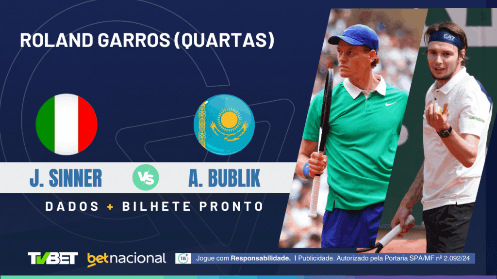 Sinner x Bublik - RG 2025