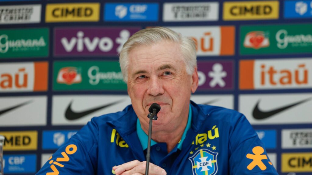 Ancelotti em entrevista antes de Equador x Brasil.