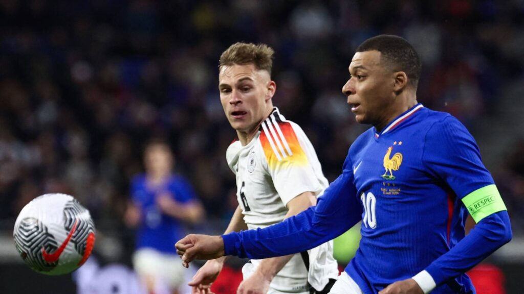 França e Alemanha buscam se redimir da eliminação na Nations;. Foto: FRANCK FIFE / AFP