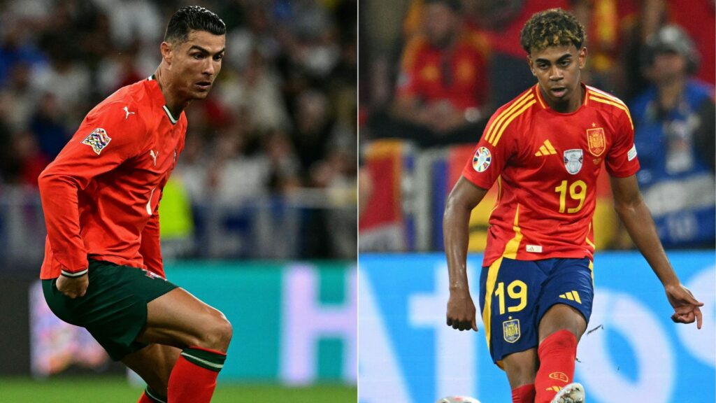 CR7 e Yamal - Portugal x Espanha