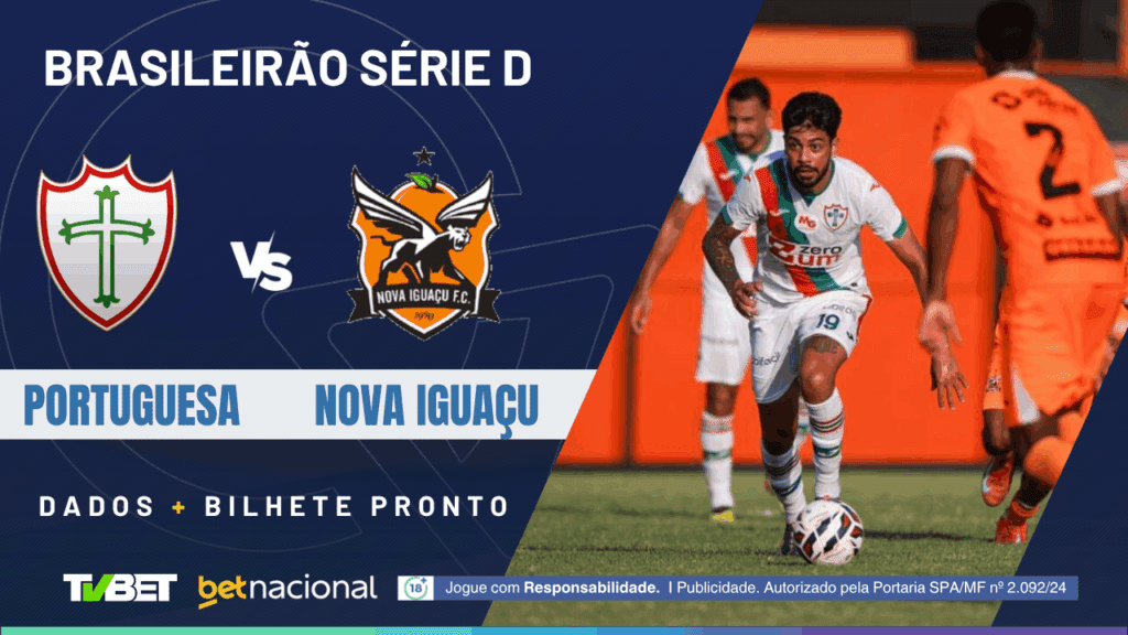Portuguesa x Nova Iguaçu (Série D).