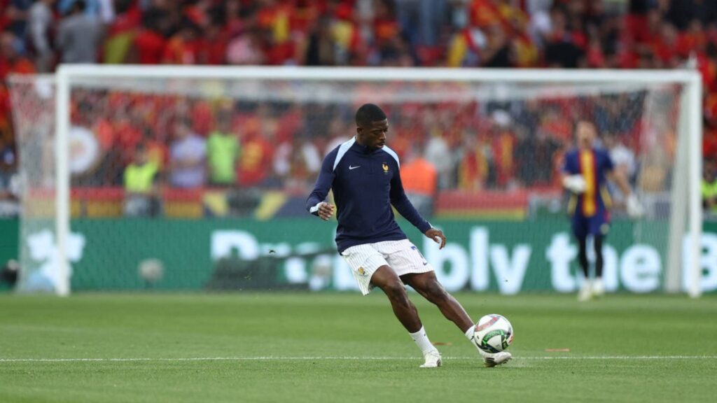 Dembelé e Barcola são desfalques confirmados contra a Alemanha. Foto: FRANCK FIFE / AFP