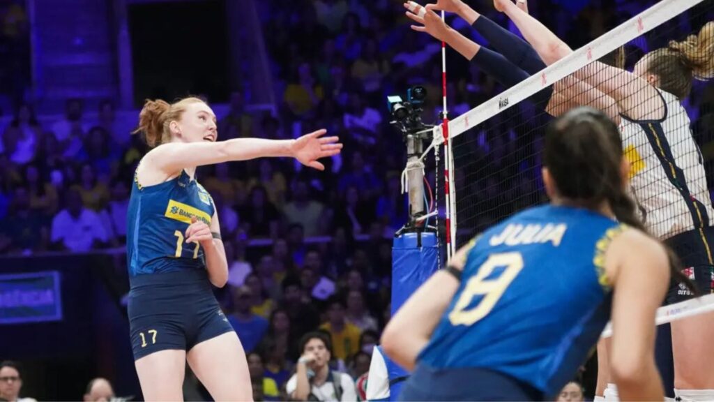 Brasil foi derrotado pela Itália na Liga das Nações Feminina (Foto: Maurício Val/CBV)