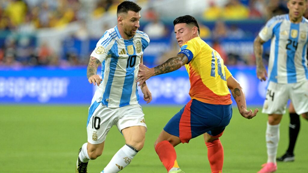 Messi e James Rodríguez são destaques de Argentina e Colômbia