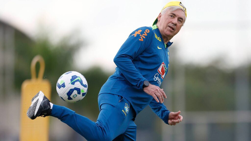 Ancelotti também falou sobre a estreia com a seleção em solo brasileito. Foto: Rafaeç Ribeiro/CBF