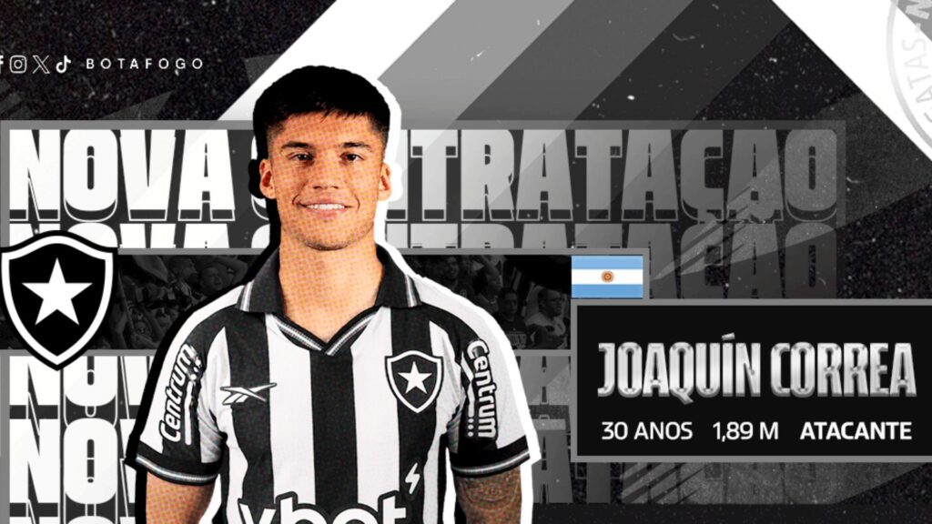 Joaquín Correa, novo reforço do Botafogo