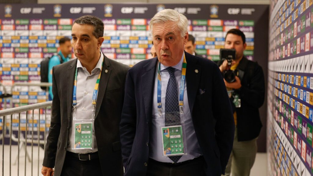 Ancelotti, técnico da Seleção Brasileira.