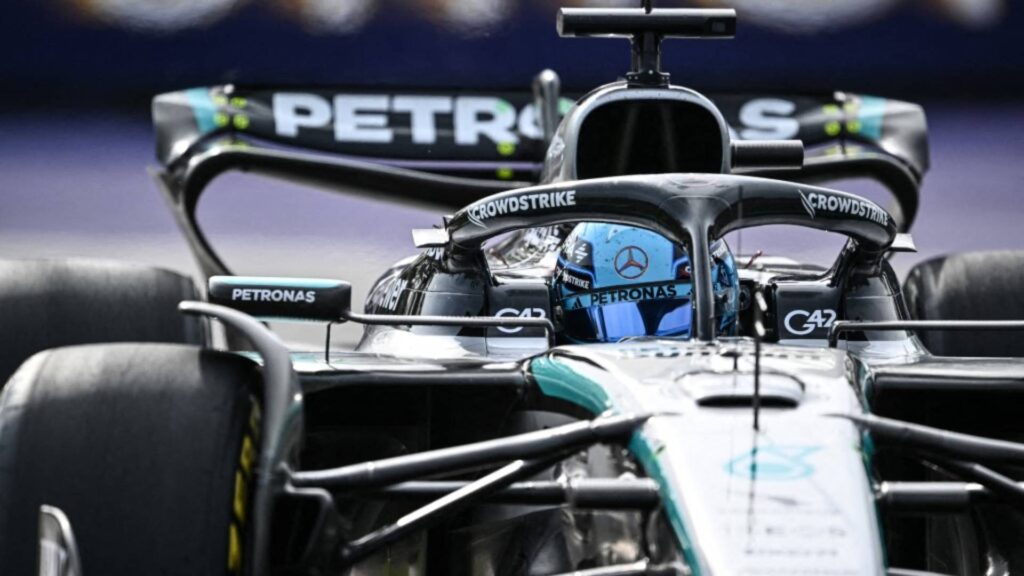 George Russel liderou o TL2 do GP do Canadá. Foto: Minas Panagiotakis / GETTY IMAGES NORTH AMERICA / Getty Images via AFP