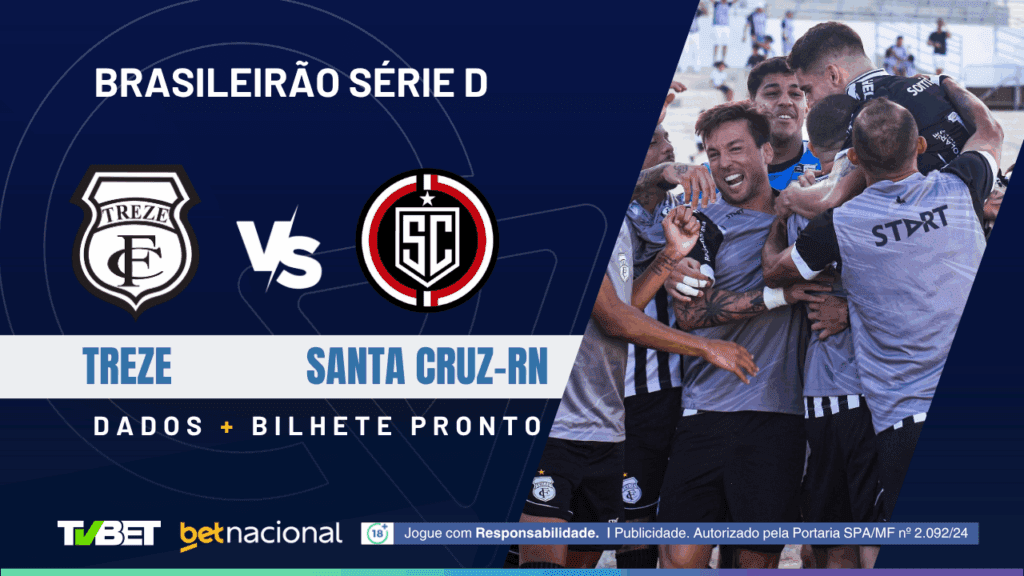 Treze x Santa Cruz-RN - Série D 2025