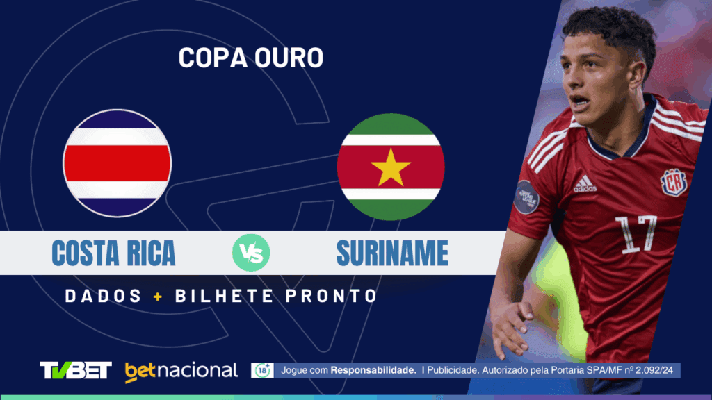 Costa Rica x Suriname - Copa Ouro 2025
