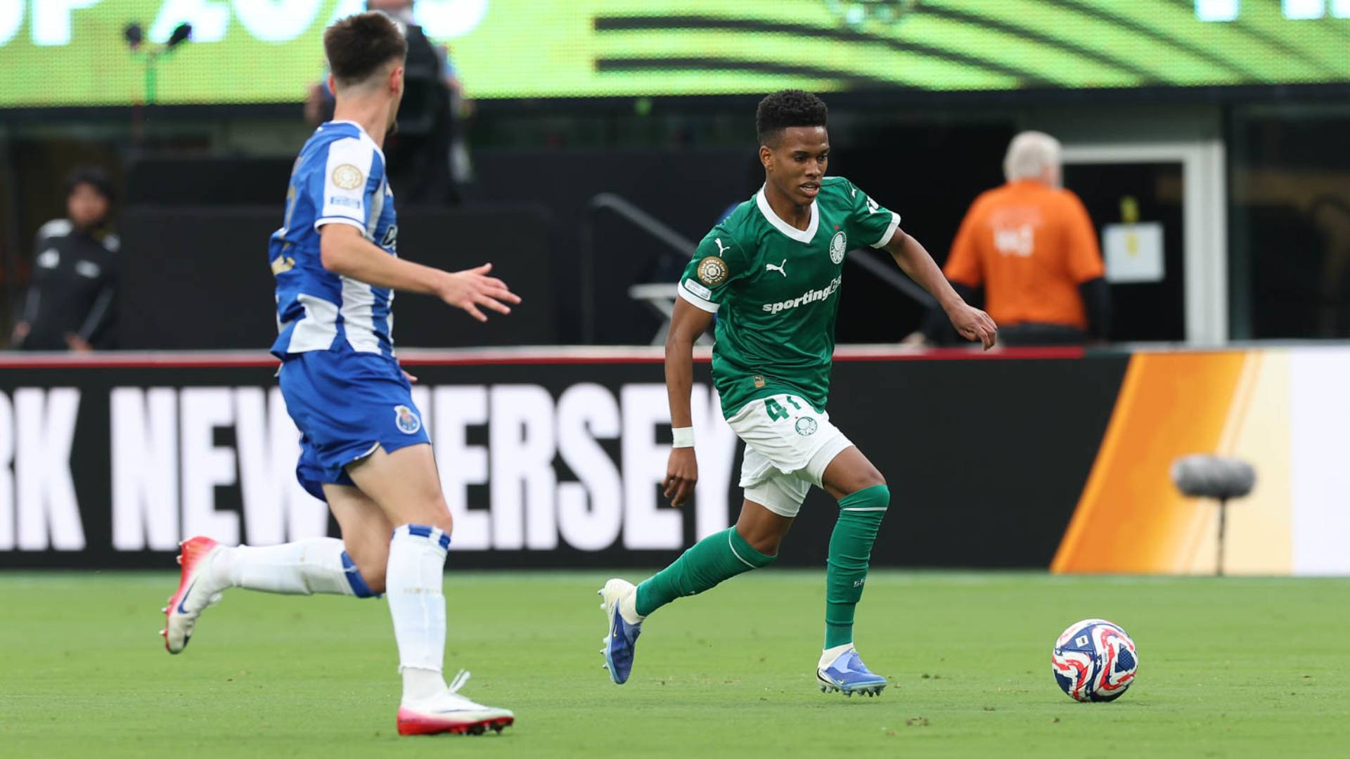Estevão falou sobre a força da equipe após o jogo com o Porto. Foto: Cesar Greco/Palmeiras