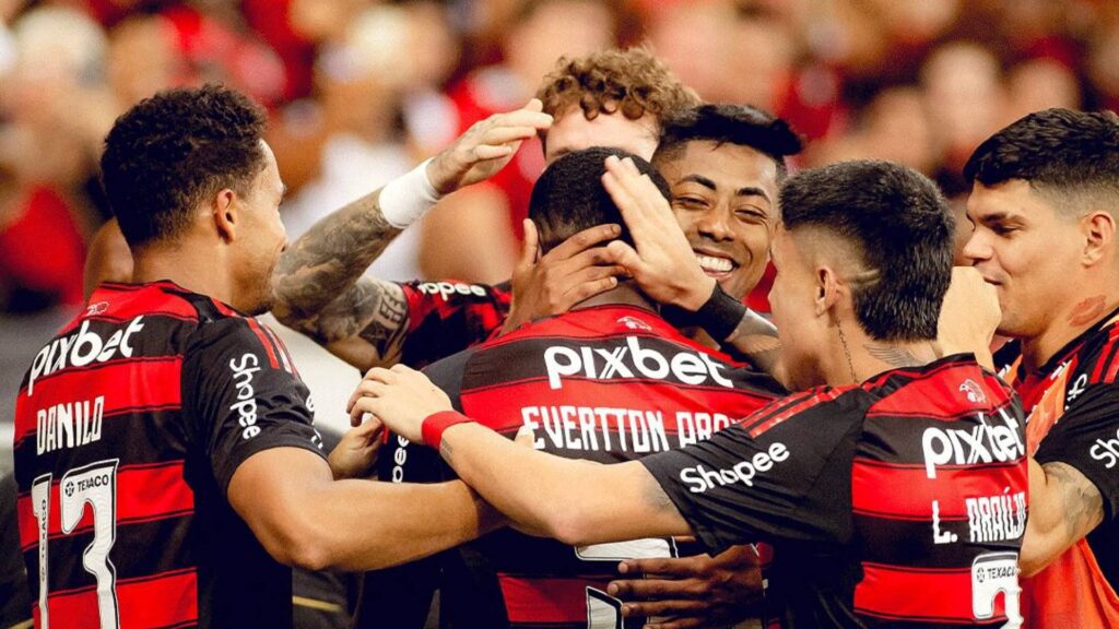 O Flamengo é o atual líder do Brasileirão 2025. Foto: Reprodução/X