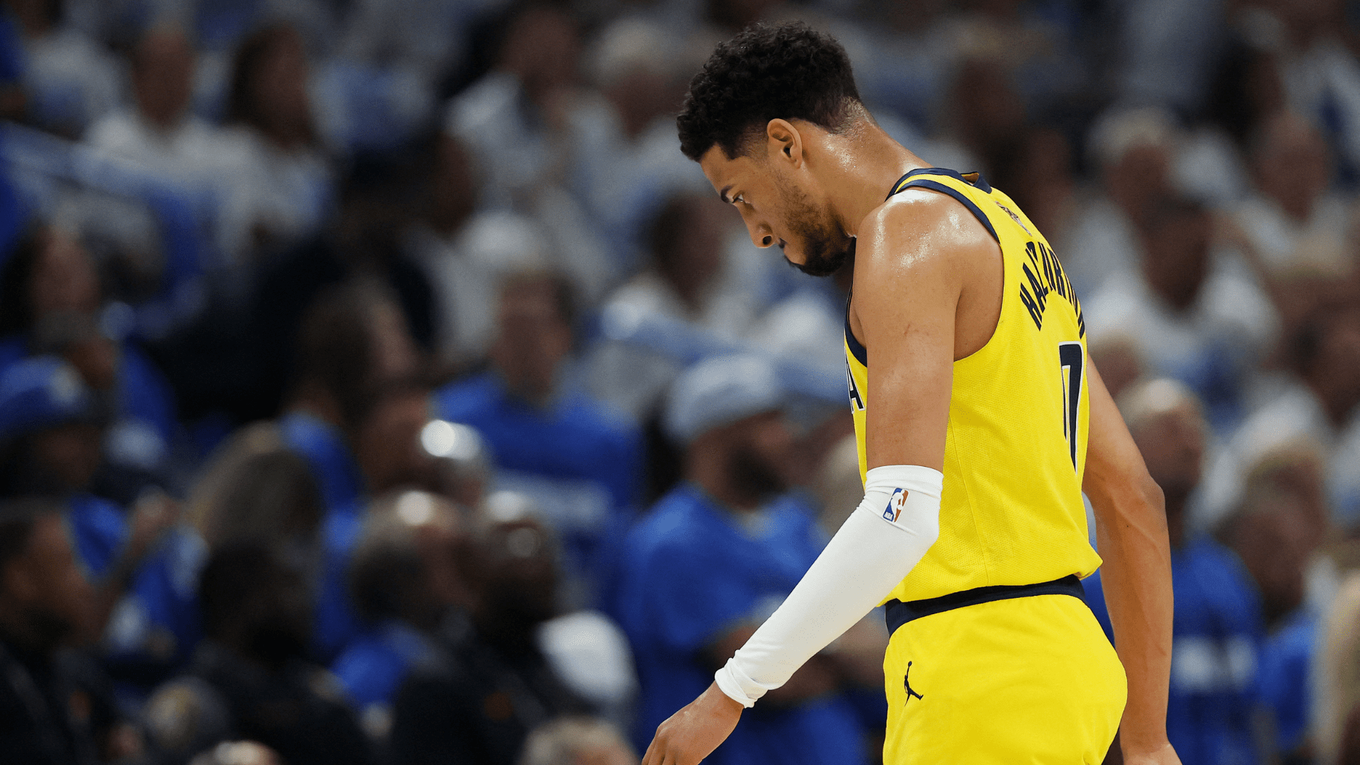 Haliburton deverá jogar no sacrifício diante do Thunder no jogo 6 das finais