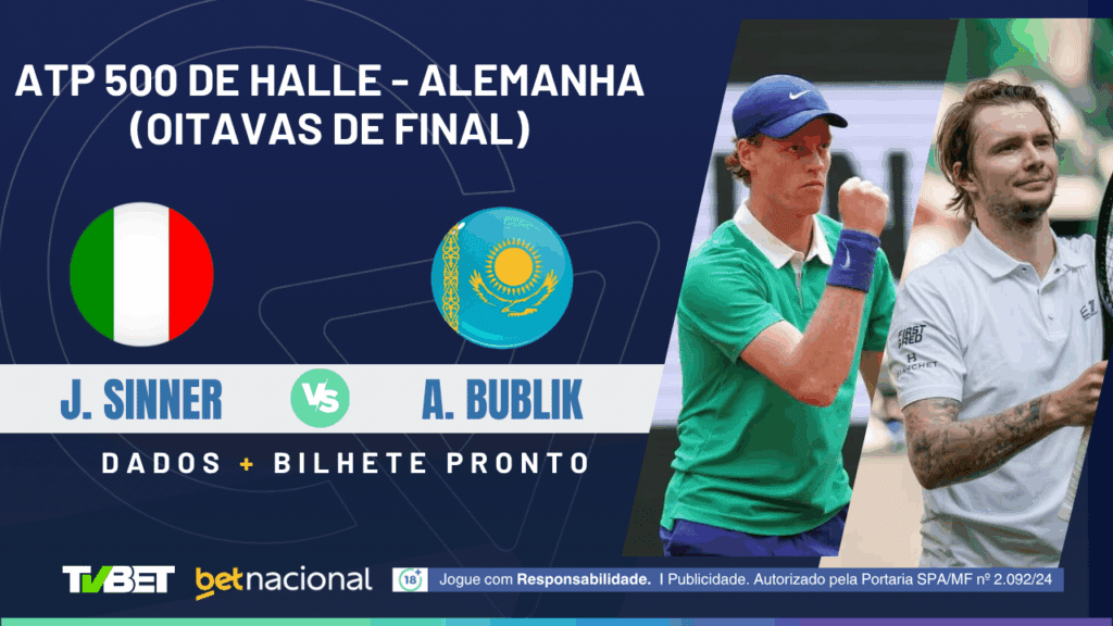 Sinner x Bublik - ATP Halle 2025
