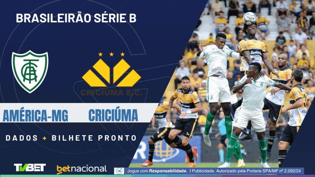 América-MG x criciúma (Série B).