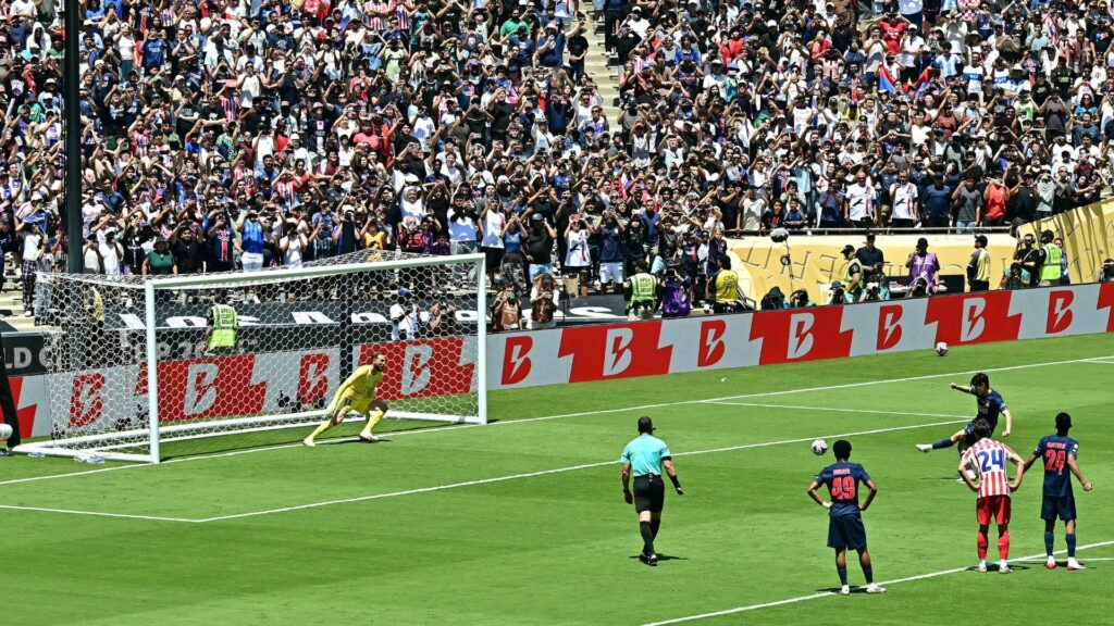 Partida entre PSG e Atlético de Madrid
