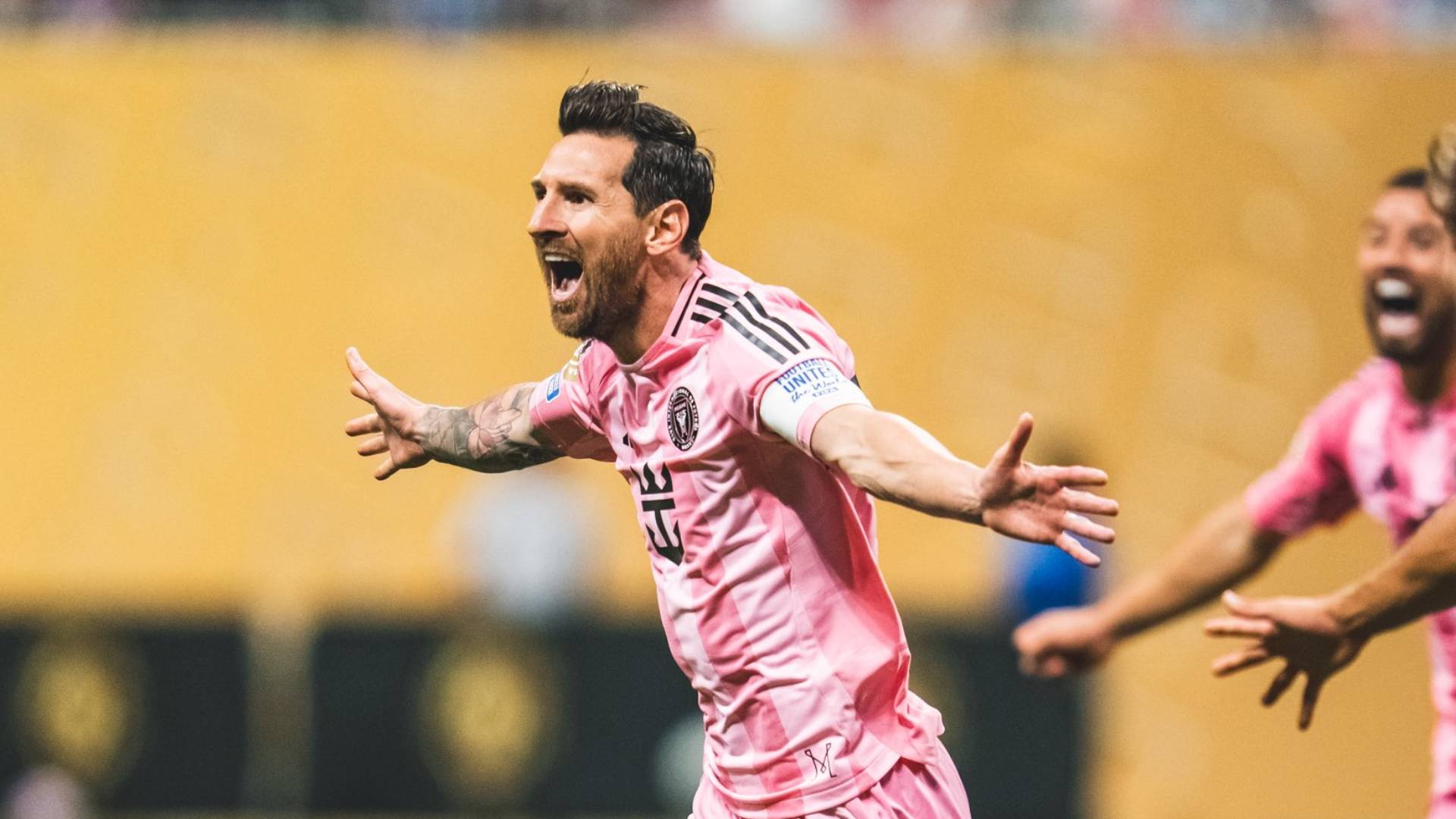 Lionel Messi marcou na vitória sobre o Porto. Foto: Reprodução/X