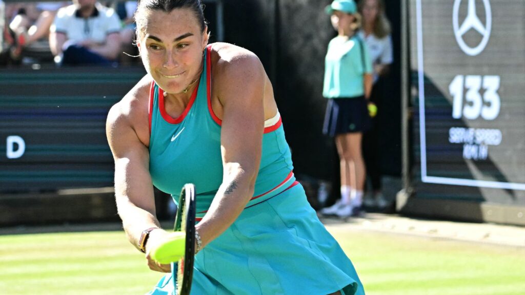Aryna Sabalenka avançou às semifinais do WTA 500 de Berlim (Foto: Tobias Schwarz/AFP)