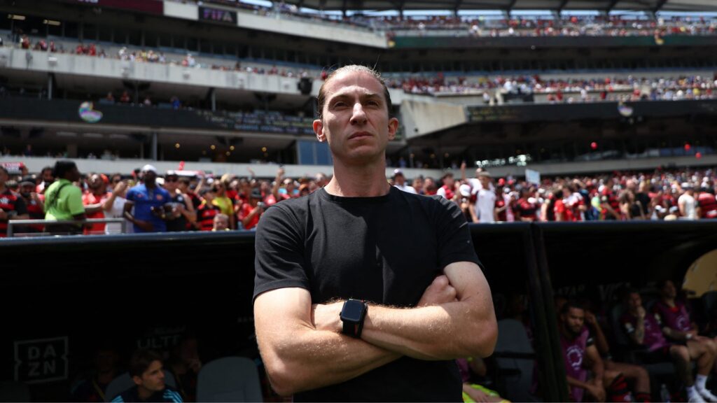 Filipe Luís, técnico do Flamengo.