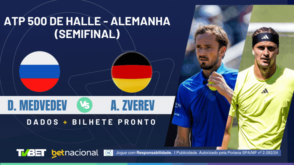 Medvedev x Zverev - ATP 500 de Halle