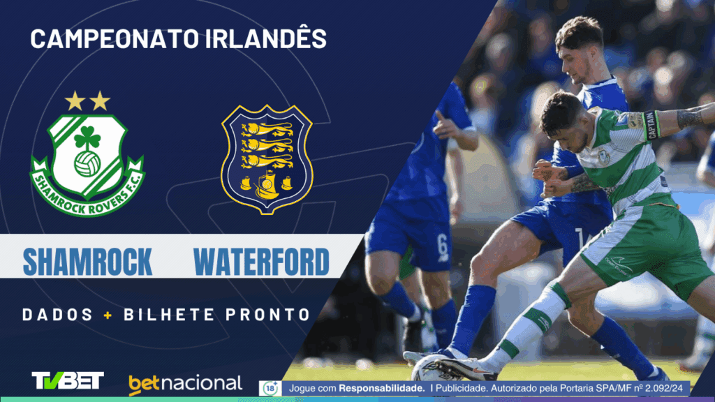Shamrock x Waterford (Liga da Irlanda).