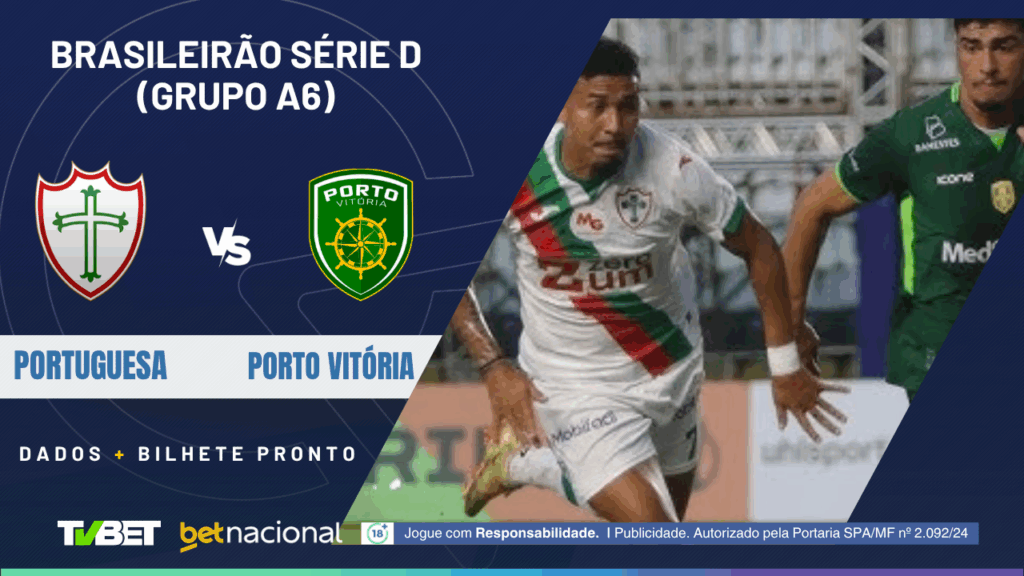 Portuguesa x Porto Vitória (Série D).
