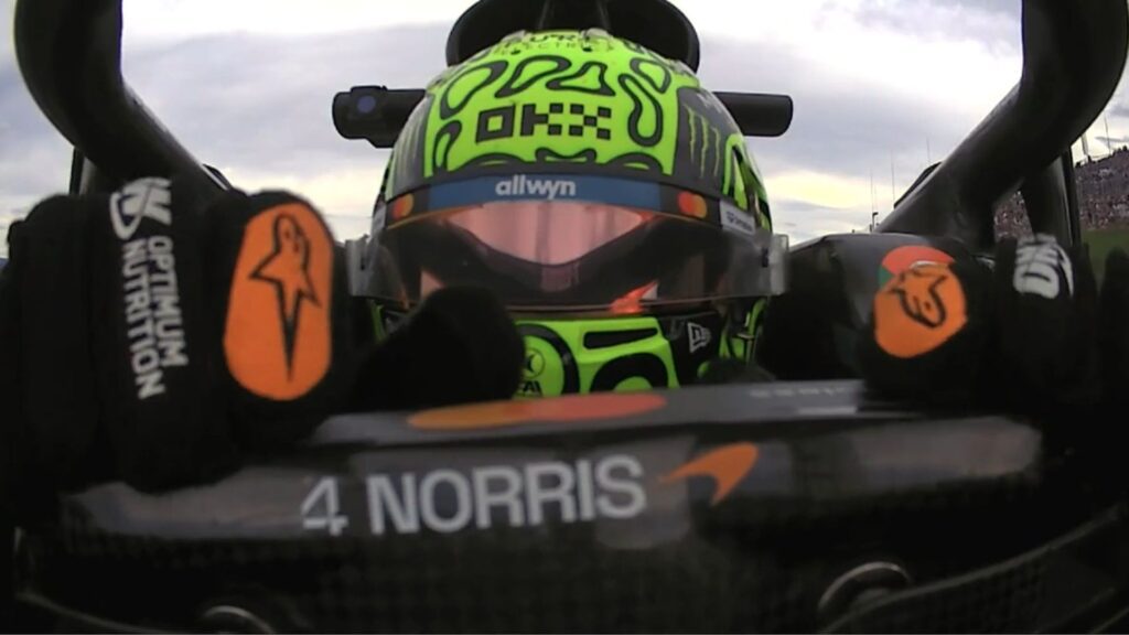 Lando Norris no treino livre 2 para o GP da Áustria de F1 (Foto: Reprodução)