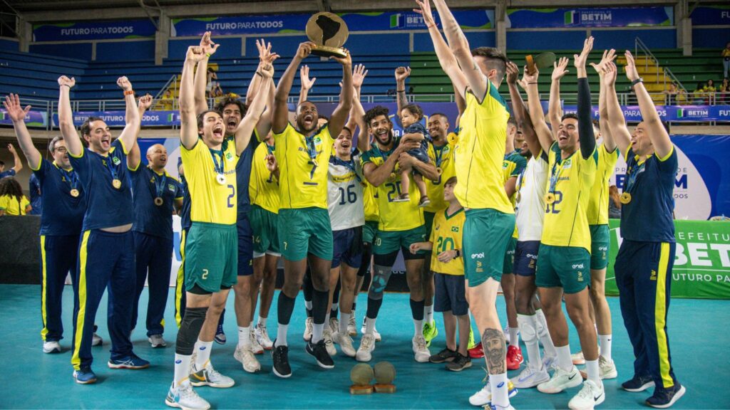 Brasil conquistou a Copa América masculina de vôlei (Foto: Reprodução)