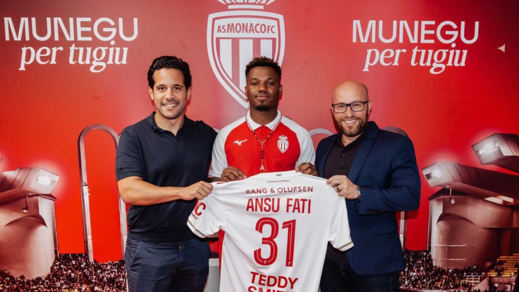Ansu Fati foi anunciado pelo Monaco