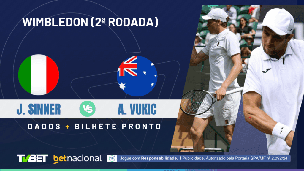 Sinner x Vukic - Wimbledon 2025