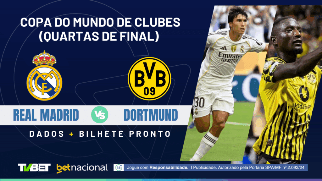 Real Madrid x Dortmund - Copa do Mundo de Clubes 2025