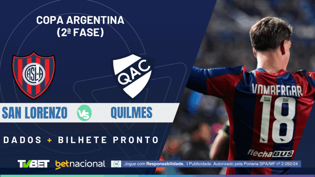 San Lorenzo x Quilmes (Copa Argentina).