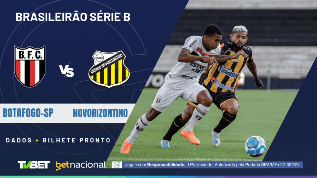Bota-SP x Novorizontino (Série B).