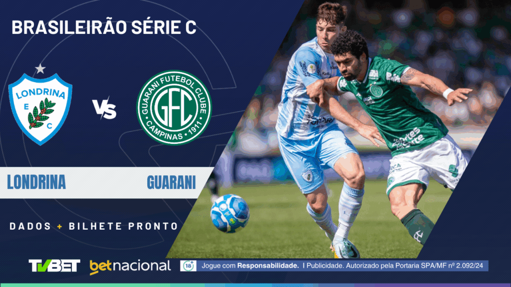 Londrina x Guarani (Série C).