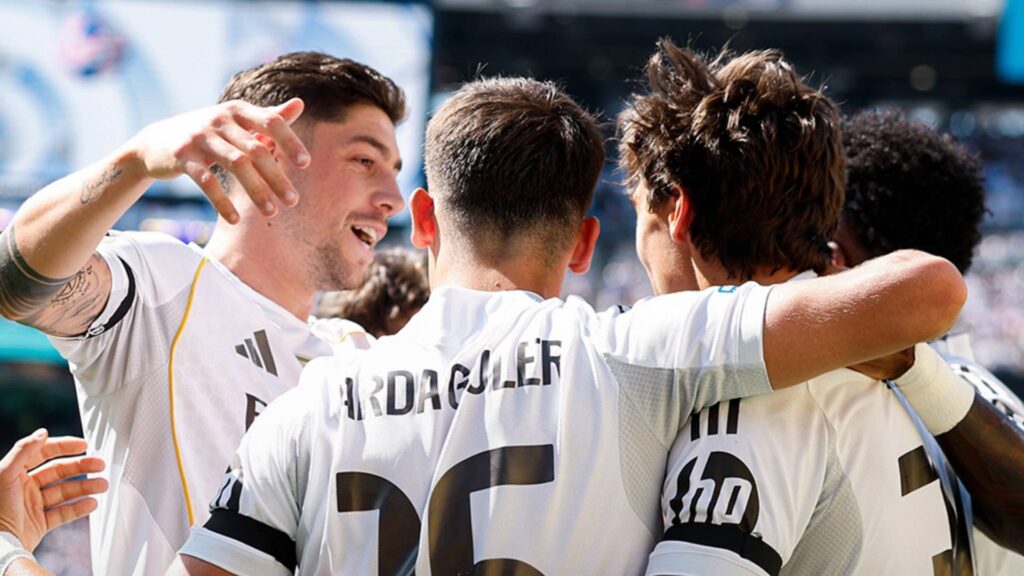 O Real Madrid vai enfrentar o PSG na semifinal. Foto: Reprodução/X