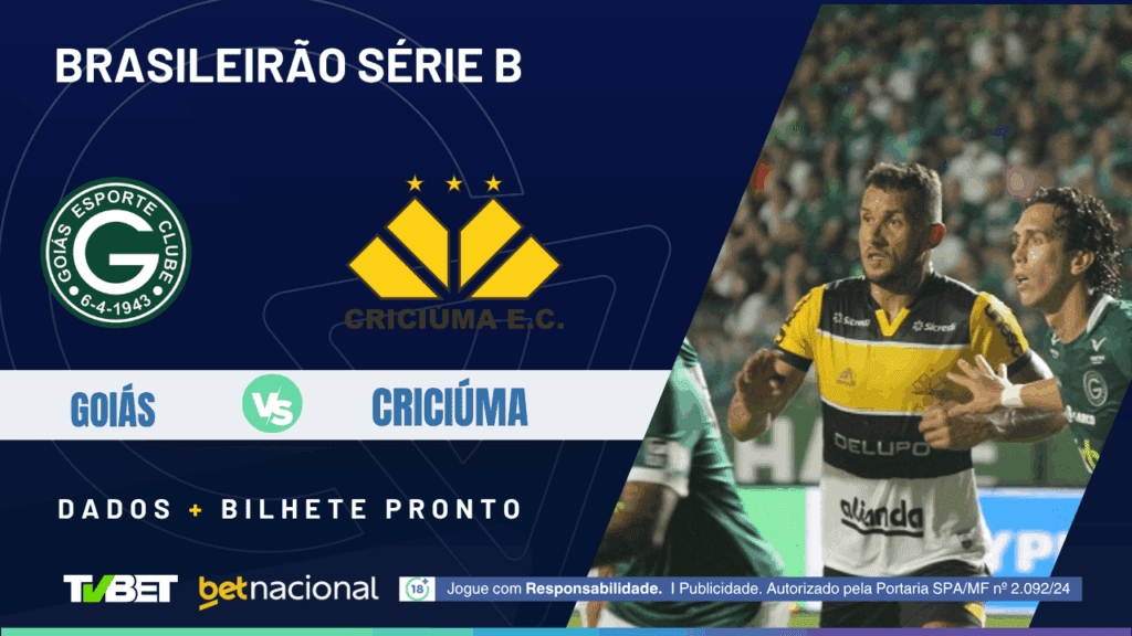 Goiás x Criciúma (Série B).